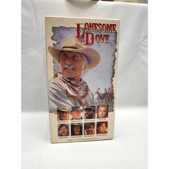 LONESOME DOVE 4 Tape VHS BOX SET 1991 WESTERN Series TV SHOW Cowboy EXCELLENT - Picture 4 of 6